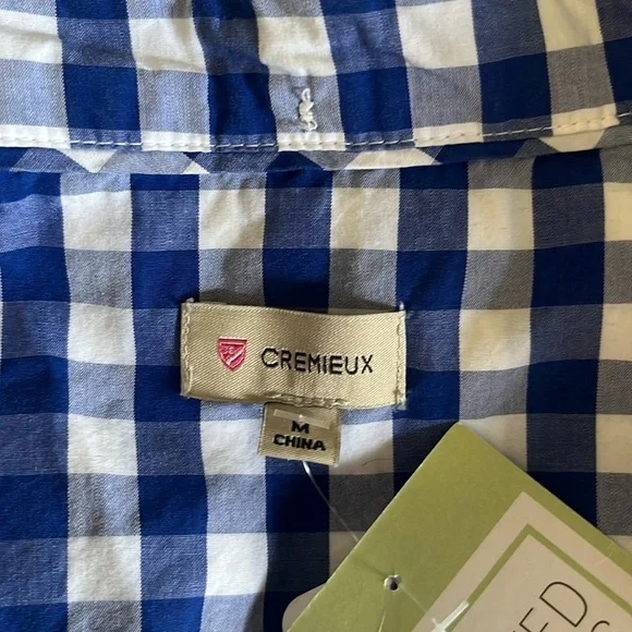 Daniel Cremieux Blue and White Plaid Shirt (Size Medium) - Picture 4 of 6
